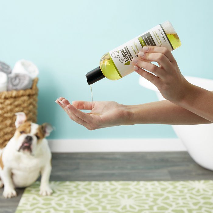 4-Legger Organic, Hypo-Allergenic, Lemongrass & Aloe Dog Shampoo, 16-oz bottle - Image 4