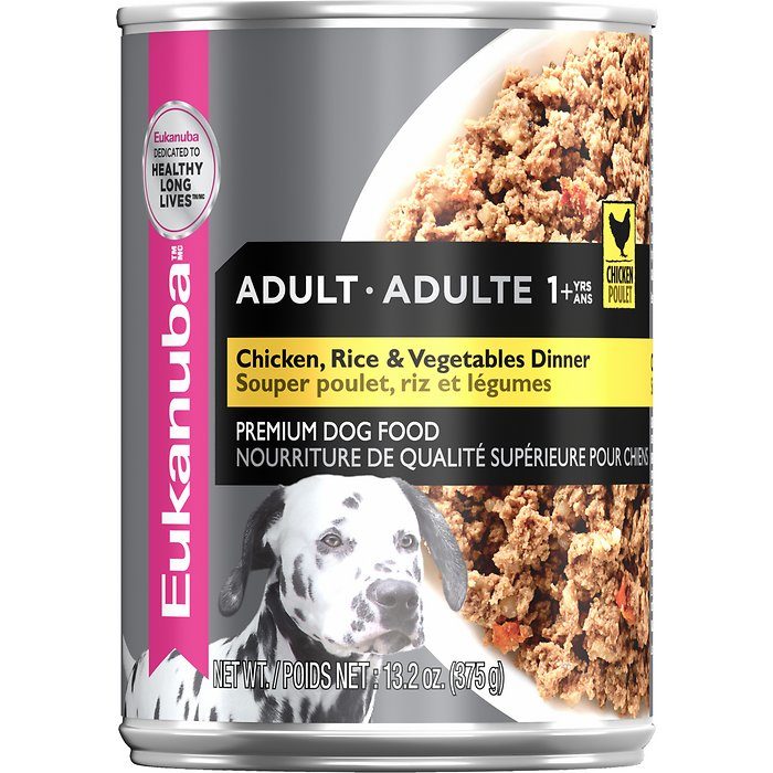 Eukanuba Chicken, Rice & Vegetables Dinner Adult Wet Dog Food, 13.2-oz, case of 12 - Image 1