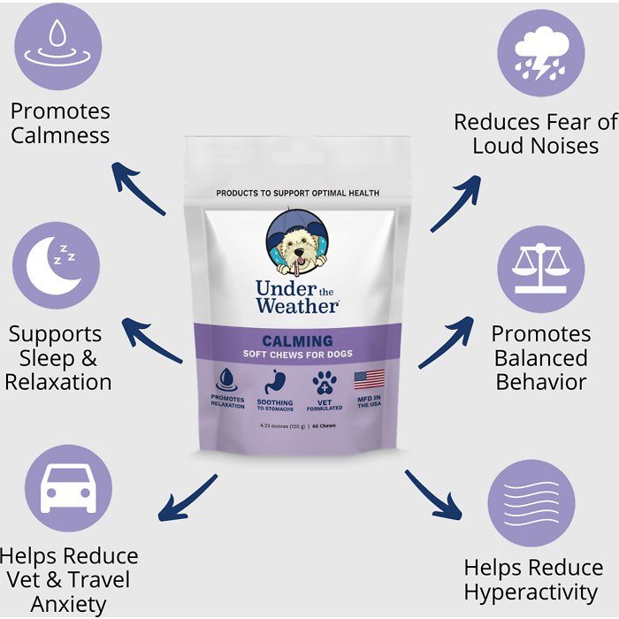 Under the Weather Calming Soft Chews Dog Supplement, 60-count - Image 4