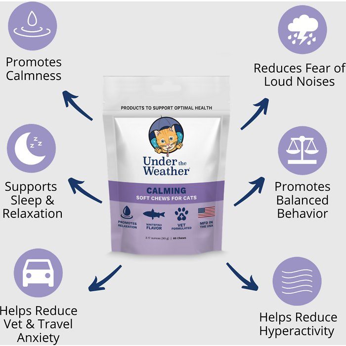 Under the Weather Calming Soft Chews Cat Supplement, 60 count - Image 3