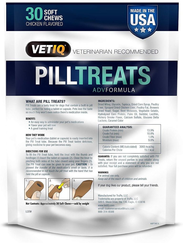 VETIQ Pill Treats Advanced Formula Chicken Flavored Dog Treats, 30 count - Image 2