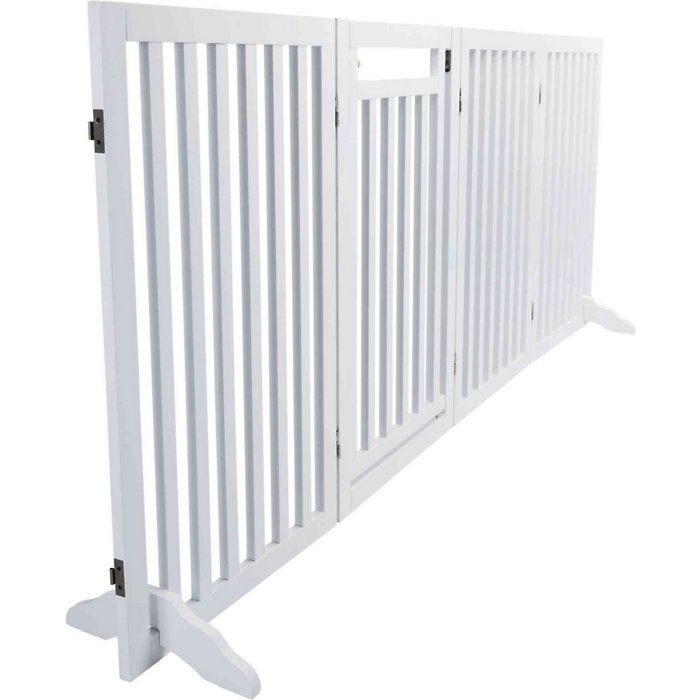 TRIXIE Wooden Dog Gate, 63-in, White - Image 2