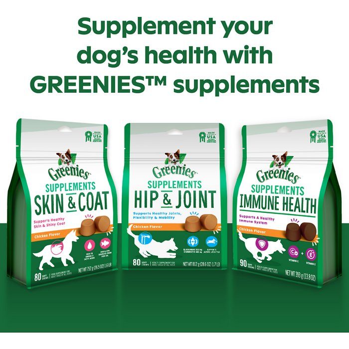 Greenies Chicken Flavored Soft Chew Joint Supplement for Dogs, 80 count, 29-oz bag - Image 6