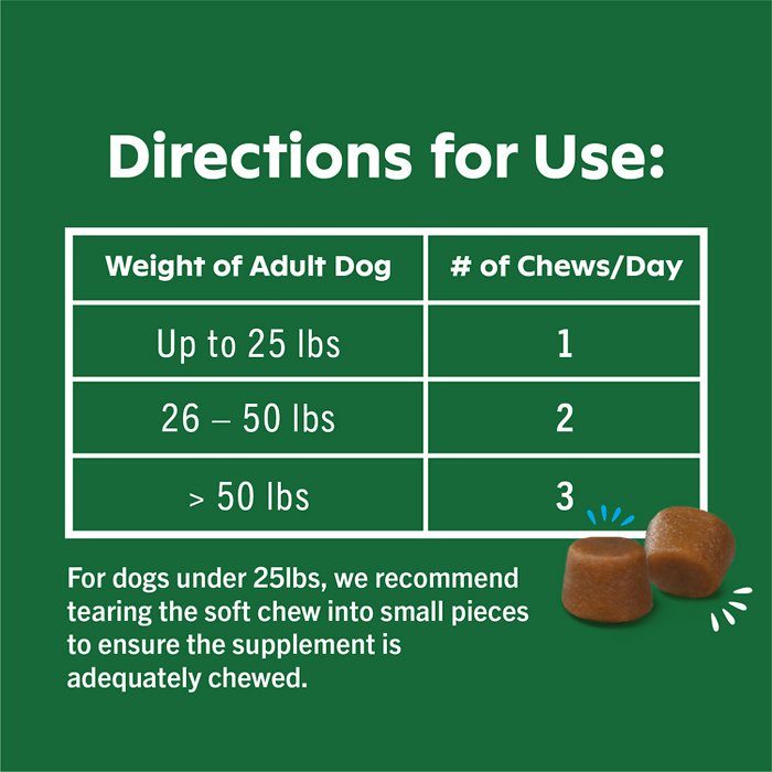 Greenies Chicken Flavored Soft Chew Joint Supplement for Dogs, 80 count, 29-oz bag - Image 8