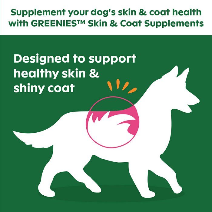 Greenies Chicken Flavored Soft Chew Skin & Coat Supplement for Dogs, 80 count, 26.5-oz bag - Image 3