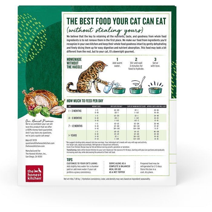The Honest Kitchen Grain-Free Chicken Recipe Dehydrated Cat Food - Image 3