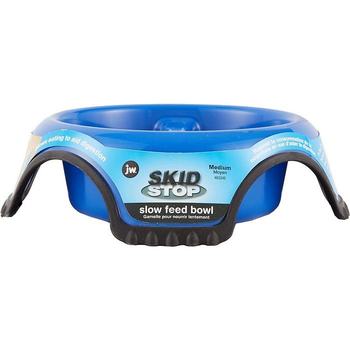 JW Pet Skid Stop Slow Feed Dog Bowl, Color Varies - Image 4