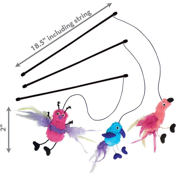 KONG Active Feather Teaser Cat Toy, Color Varies - Image 3