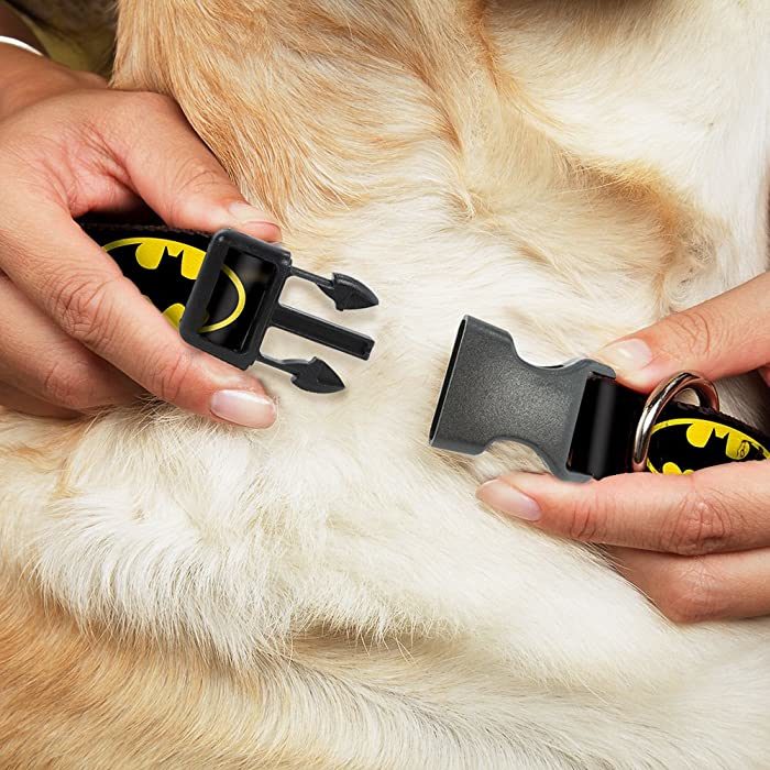 Buckle-Down Batman Shield Plastic Clip Dog Collar - Image 2
