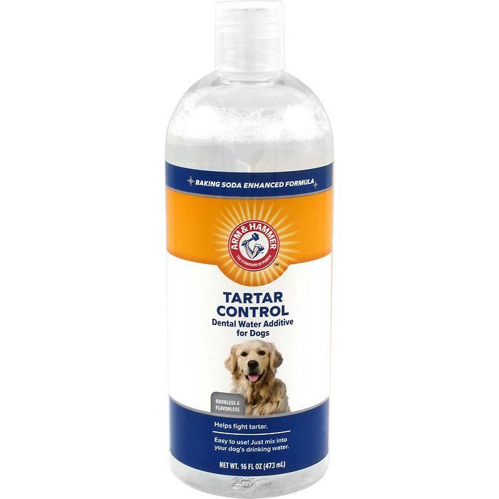Arm & Hammer Flavorless & Odorless Tartar Control Dog Dental Water Additive, 16-oz bottle - Image 1