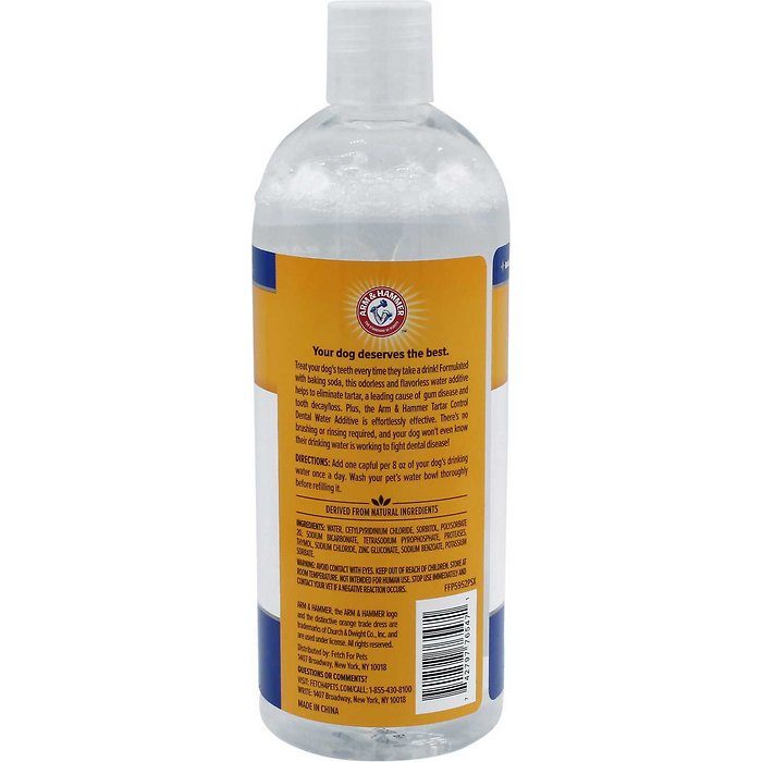 Arm & Hammer Flavorless & Odorless Tartar Control Dog Dental Water Additive, 16-oz bottle - Image 2