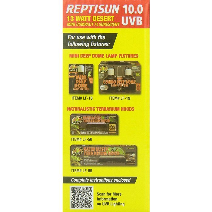 ZOO MED ReptiSun 10.0 UVB Mini Compact Fluorescent Lamp, 13-Watt - Image 3