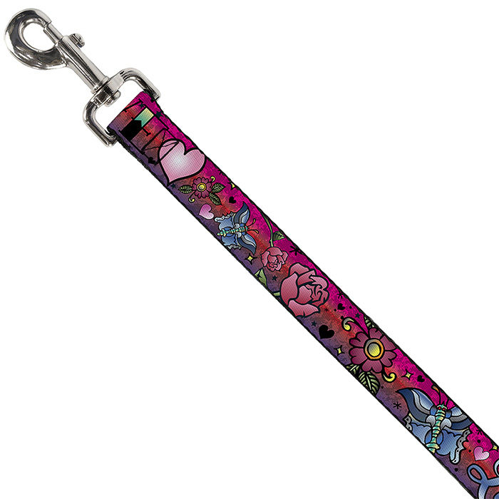 Buckle-Down Love Love Pink Dog Leash - Image 2
