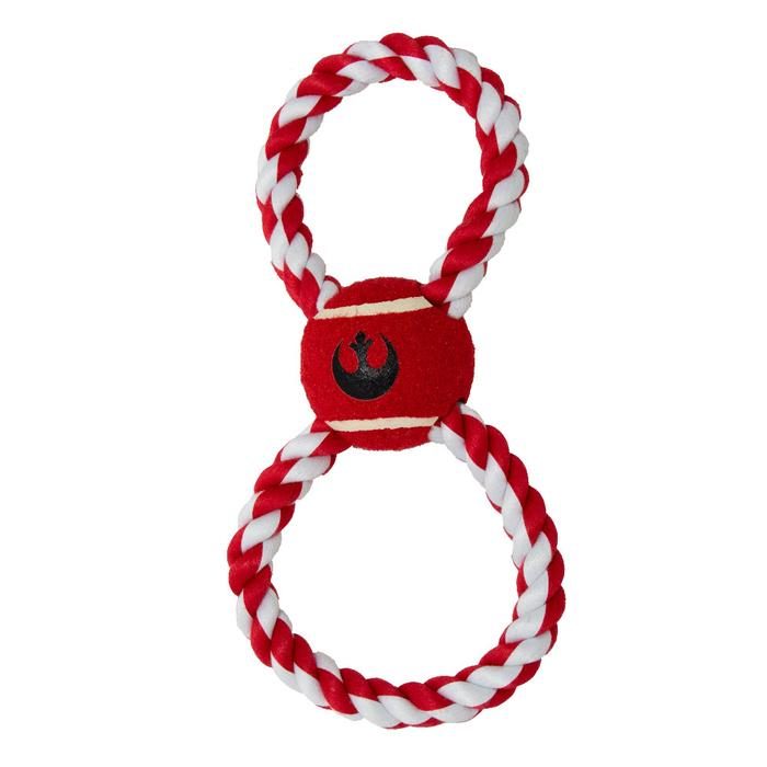 Star Wars Rebel Alliance Insignia Tennis Ball Rope Dog Toy - Image 1