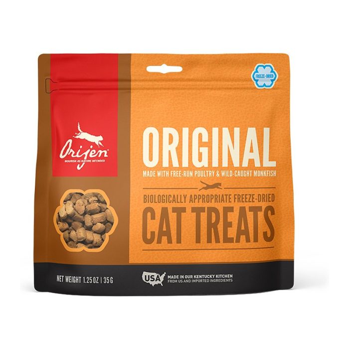ORIJEN Original Grain-Free Freeze-Dried Cat Treats, 1.25-oz bag - Image 1