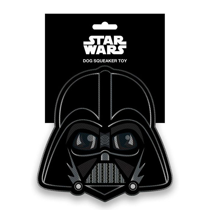 Buckle-Down Star Wars Darth Vader Head Squeaky Plush Dog Toy - Image 3