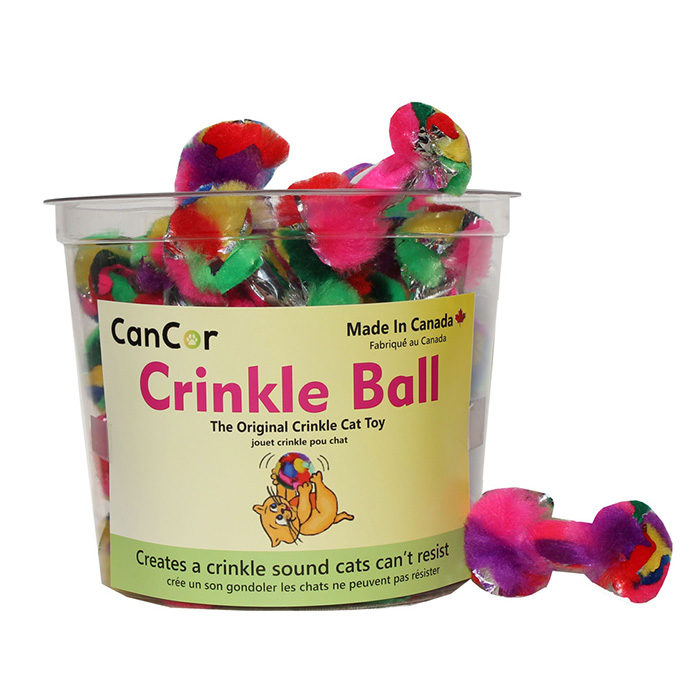 Cancor Innovations Crinkle DumbBell Catnip Cat Toy - Image 2