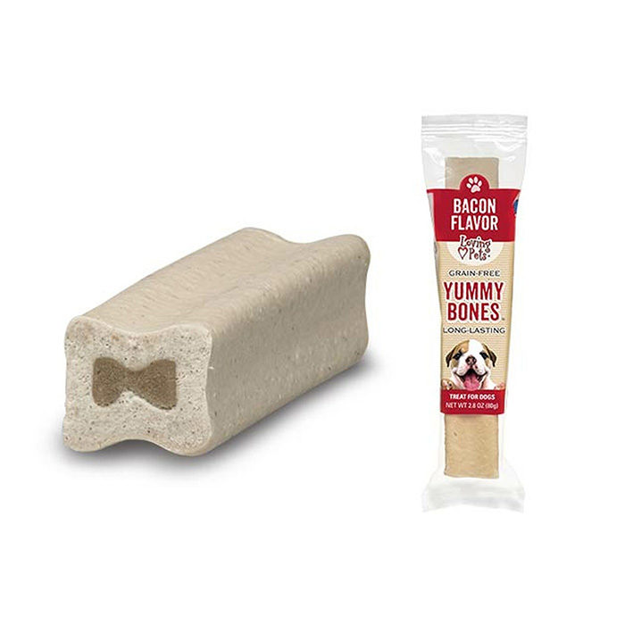 Loving Pets Yummy Bones Singles Dog Treats, Bacon Flavor (1 Piece) - Image 3