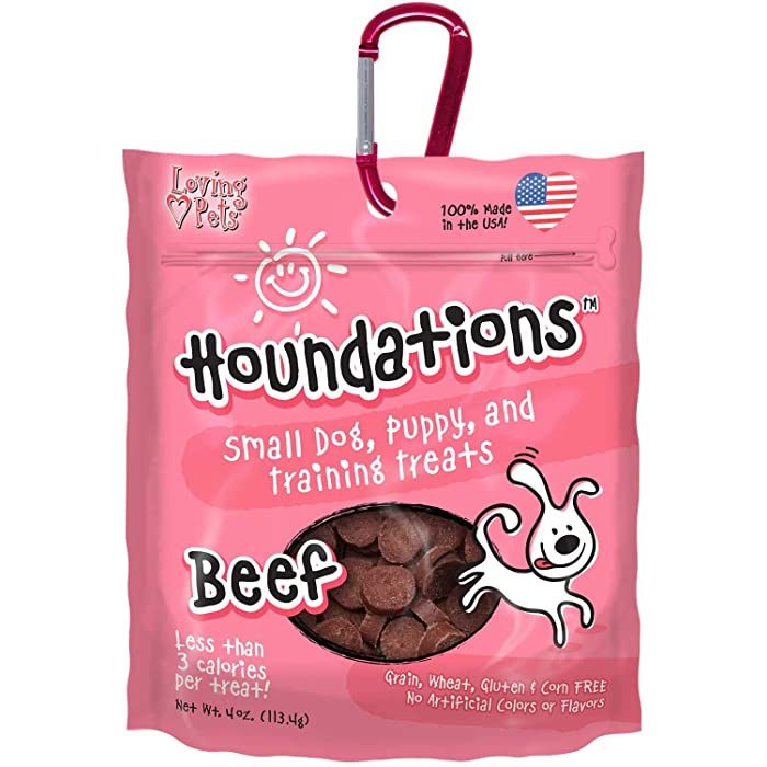 Loving Pets Houndations Training Treats for Dog, Beef, 4-oz - Image 1