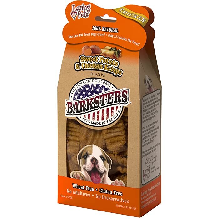 Loving Pets Barksters Sweet Potato & Chicken Krisps Dog Treats, 5-oz - Image 4