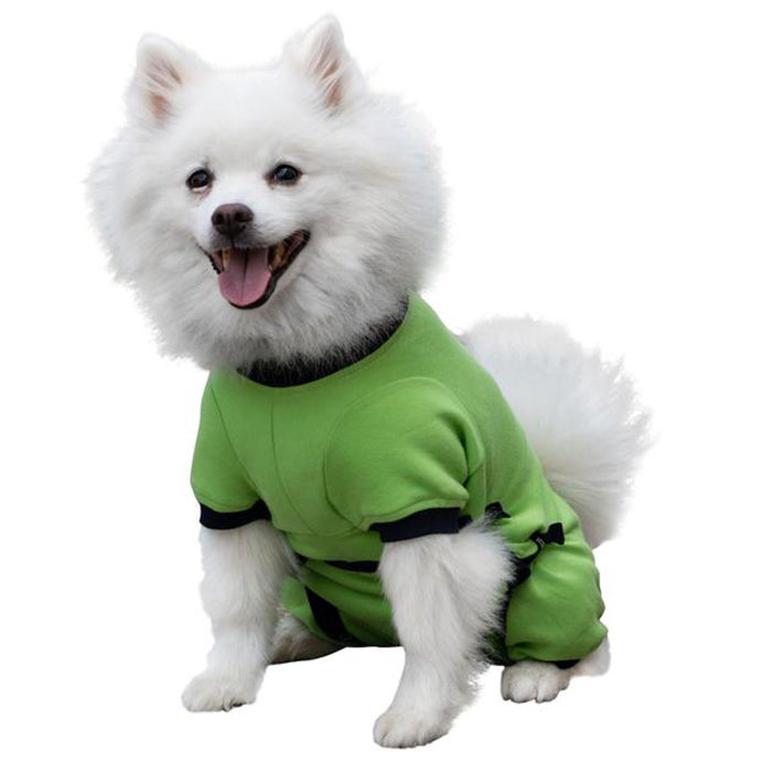 Tulane's Closet Cover Me by Tui Adjustable Fit Step-Into for Dog, Green/Navy - Image 1