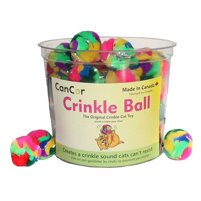 Cancor Innovations Mini Crinkle Ball Cat Toy - Image 4