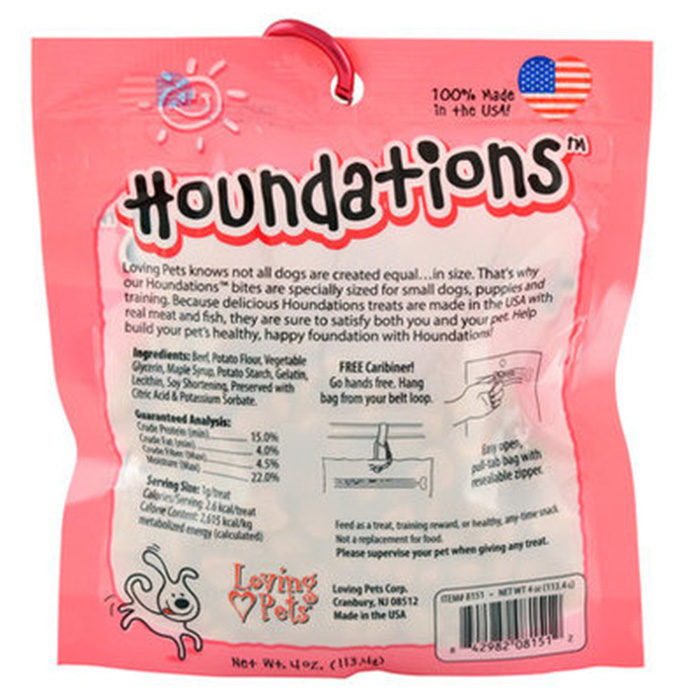 Loving Pets Houndations Training Treats for Dog, Beef, 4-oz - Image 2