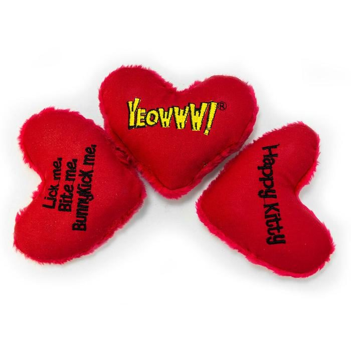 Yeowww! 12 Hearrrt Attacks with Display Stand Catnip Cat Toy - Image 4