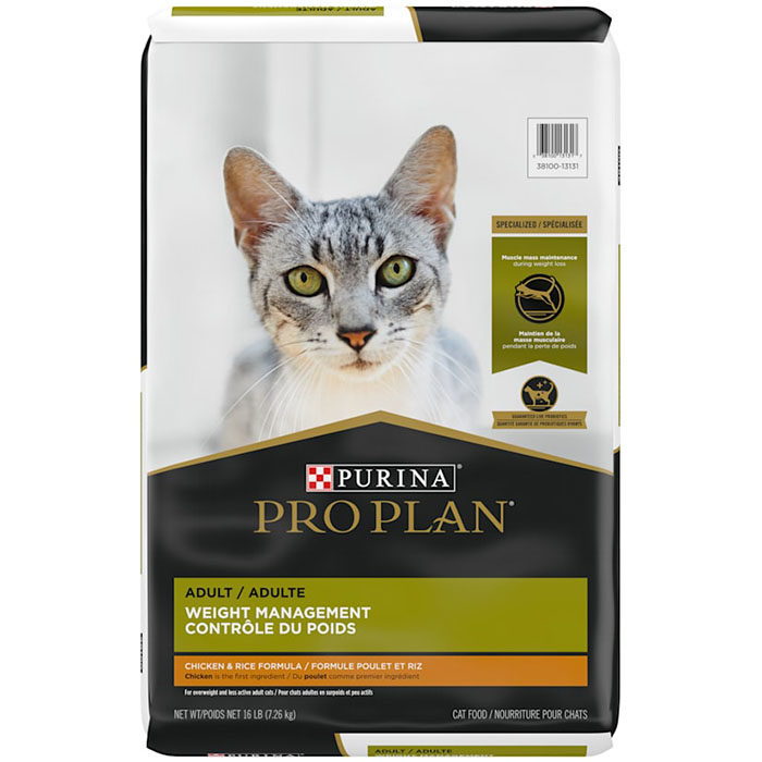 Purina Pro Plan Weight Management Chicken & Rice Formula Adult Dry Cat Food - Image 3