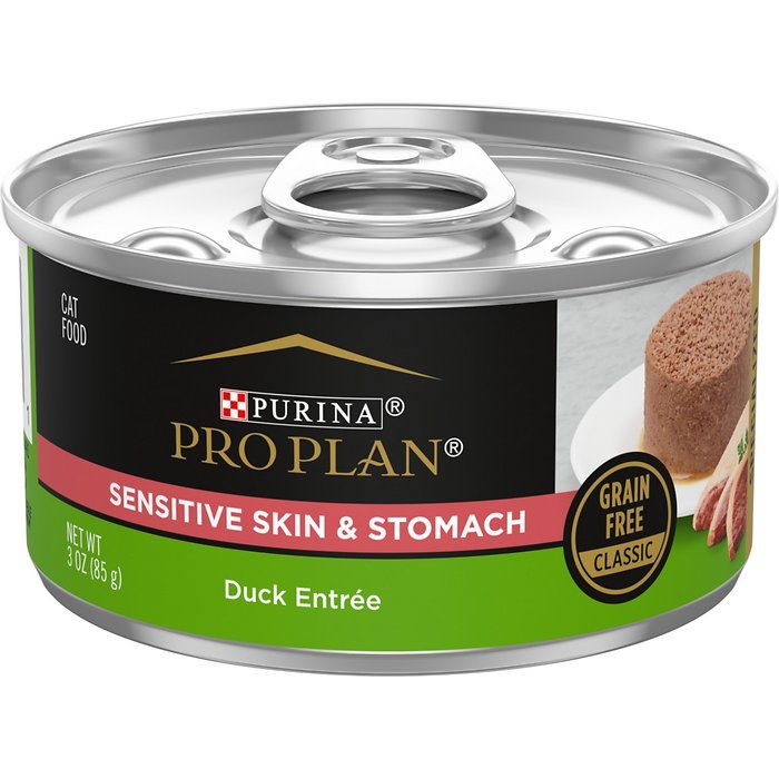 Purina Pro Plan Focus Sensitive Skin & Stomach Duck Grain Free Entree Adult Wet Cat Food, 3 oz, Case of 24 - Image 1