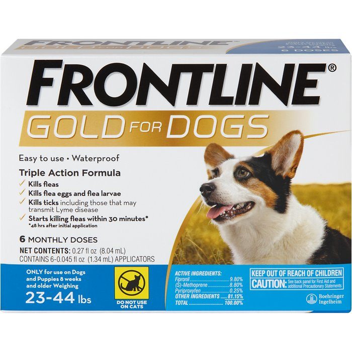 Frontline Gold Flea & Tick Treatment for Medium Dogs, 23-44 lbs - Image 1