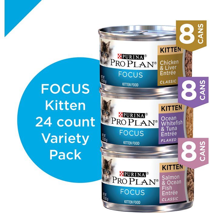 Purina Pro Plan Focus Kitten Favorites Variety Pack Wet Cat Food, 3 oz, Case of 24 - Image 3