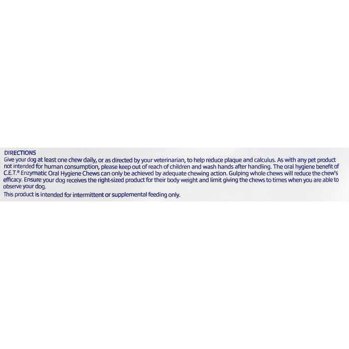 Virbac C.E.T. Enzymatic Oral Hygiene Dental Dog Chews, 30 count - Image 4