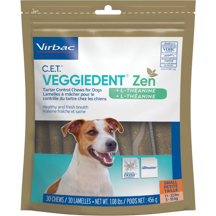 Virbac C.E.T VeggieDent Zen Tartar Control Dog Chews, 30 count - Image 4