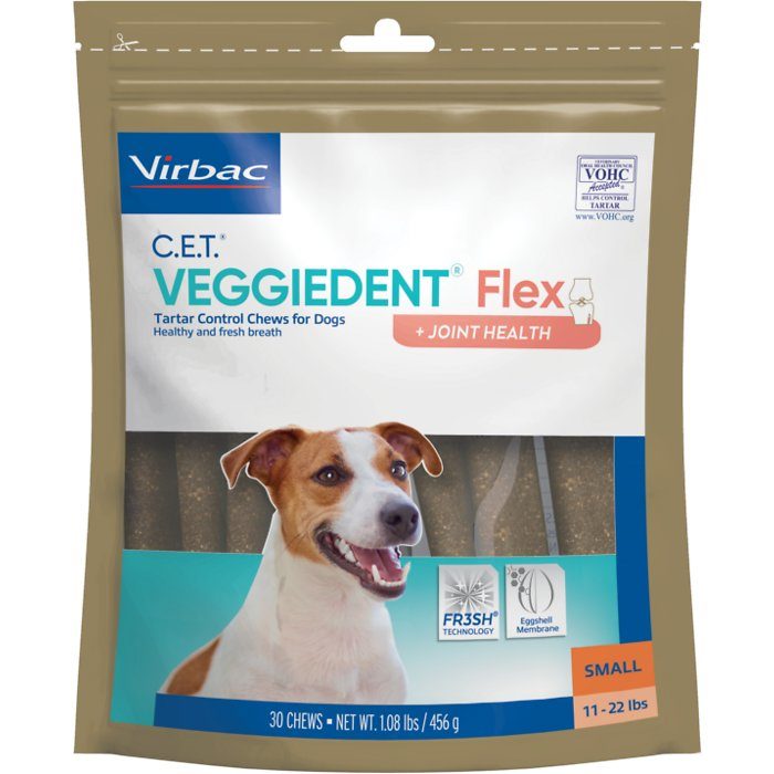 Virbac C.E.T VeggieDent Flex Tartar Control Dog Chews, 30 count - Image 3