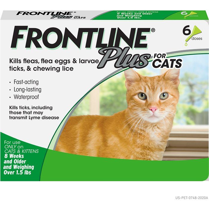Frontline Plus Flea & Tick Treatment for Cats, over 1.5 lbs - Image 1