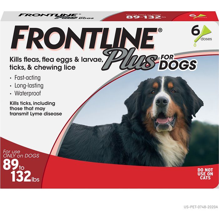 Frontline Plus Flea & Tick Treatment for Extra Large Dogs, 89-132 lbs - Image 1
