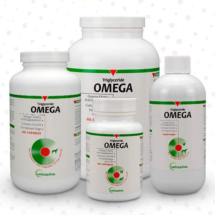 Vetoquinol Triglyceride OMEGA Omega-3 Fatty Acid Supplement for Dogs & Cats - Image 1