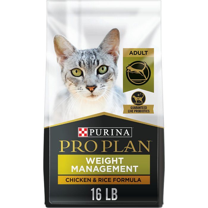 Purina Pro Plan Weight Management Chicken & Rice Formula Adult Dry Cat Food - Image 1