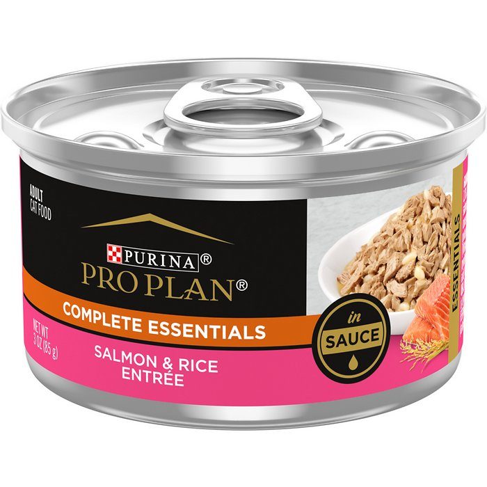 Purina Pro Plan Savor Salmon & Rice Entree in Sauce Adult Wet Cat Food, 3 oz, Case of 24 - Image 1