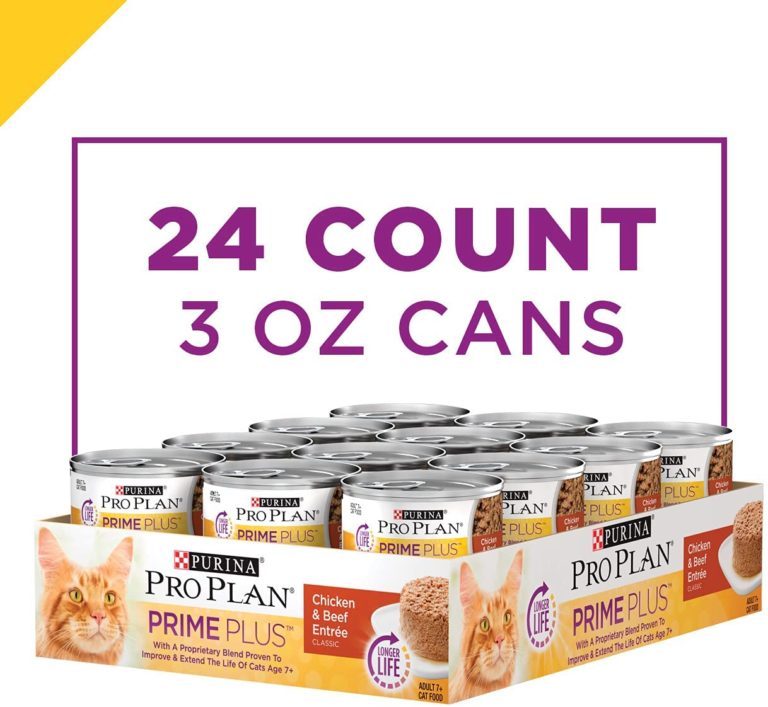 Purina Pro Plan Prime Plus Adult 7+ Chicken & Beef Entree Classic Wet Cat Food, 3 oz, Case of 24 - Image 3
