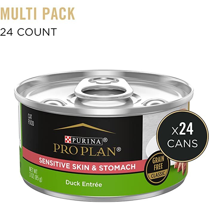 Purina Pro Plan Focus Sensitive Skin & Stomach Duck Grain Free Entree Adult Wet Cat Food, 3 oz, Case of 24 - Image 3