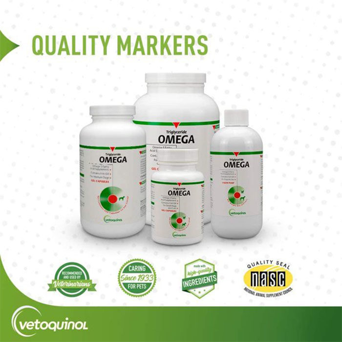 Vetoquinol Triglyceride OMEGA Omega-3 Fatty Acid Supplement for Dogs & Cats - Image 6