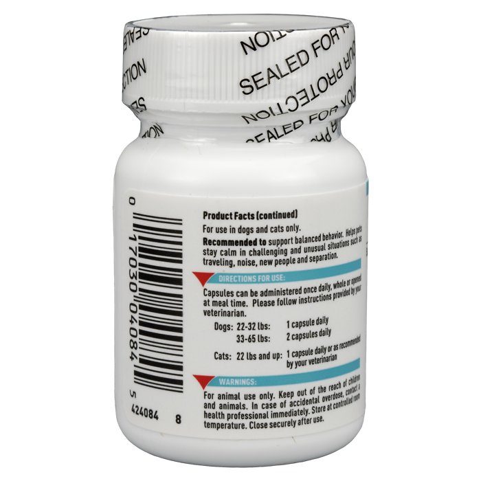 Vetoquinol Zylkene for Medium Dogs & Cats 225mg, 30 Capsules - Image 2