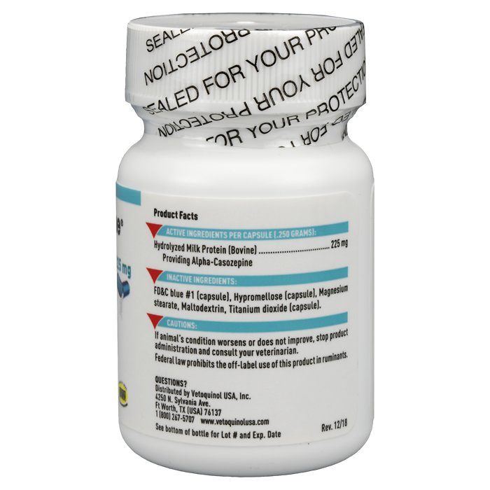 Vetoquinol Zylkene for Medium Dogs & Cats 225mg, 30 Capsules - Image 3