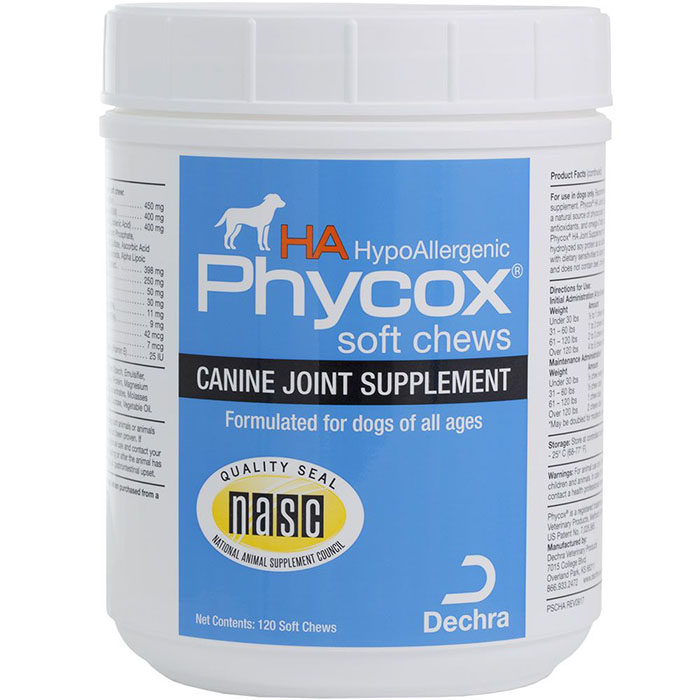 Phycox HA Soft Chews Joint Supplement for Dogs, 120 count - Image 1