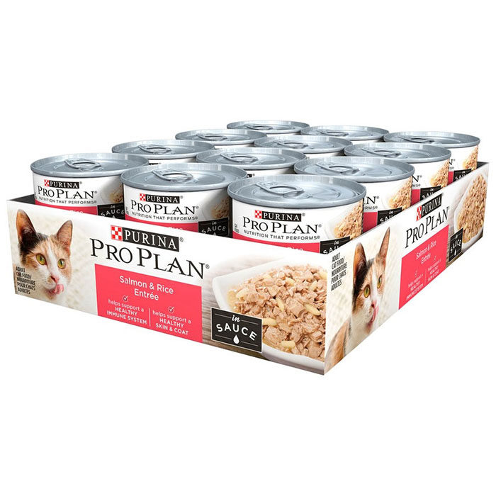 Purina Pro Plan Savor Salmon & Rice Entree in Sauce Adult Wet Cat Food, 3 oz, Case of 24 - Image 2