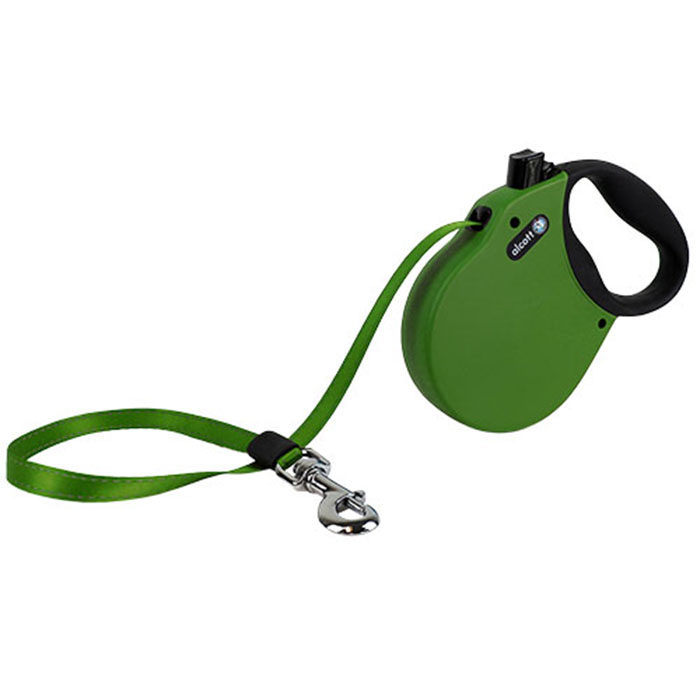 Alcott Adventure Retractable Dog Leash, Green - Image 1