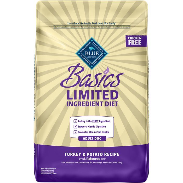 Blue Buffalo Basics Turkey & Potato Recipe Adult Dry Dog Food - Image 1