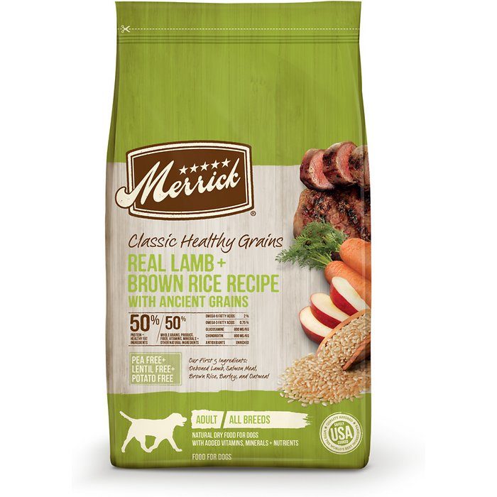 Merrick Classic Healthy Grains Real Lamb + Brown Rice Recipe with Ancient Grains Adult Dry Dog Food - Image 1